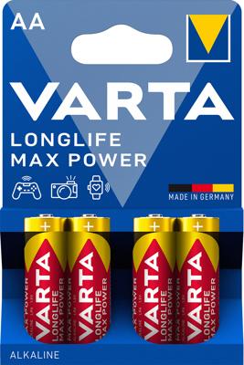 Varta Batterij alkaline AA/LR6 1.5 V MaxiTech 4-blister