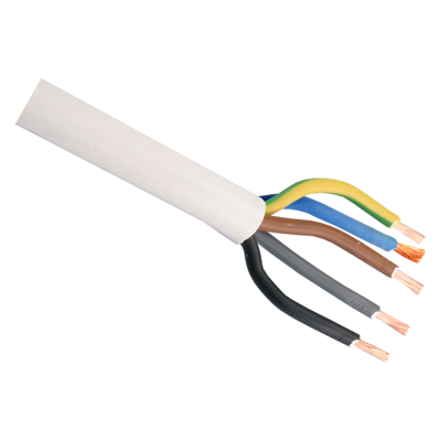 Huishoudkabel VMVL | 5X2.5 | Wit | 1M - 01.269.05