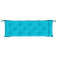 VidaXL Tuinbankkussens 2 st 150x50x7 cm stof turquoise - thumbnail