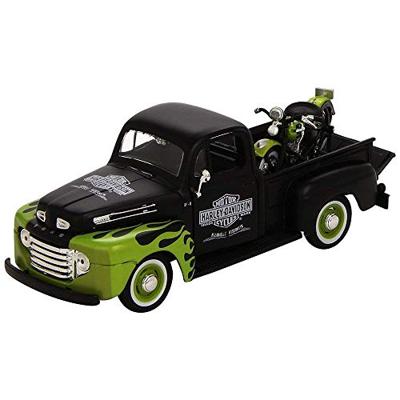 Maisto Ford Pick Up F1 ´48 und Modellmotorrad FL Panhead Harley Davidson 1:24 Auto