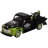 Maisto Ford Pick Up F1 ´48 und Modellmotorrad FL Panhead Harley Davidson 1:24 Auto - thumbnail