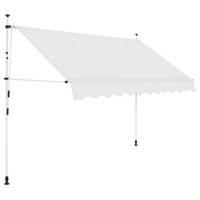 VidaXL Luifel handmatig uittrekbaar 300 cm crème - thumbnail