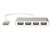 PORT Designs 900120 USB 2.0-hub 4 poorten Grijs, Wit - thumbnail