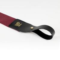Ernie Ball 5367 Polypro Acoustic Guitar Strap Bordeaux gitaarband met headstock tie - thumbnail