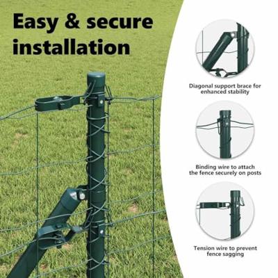 VidaXL Hek met paal groen 0,8 x 10 m staal