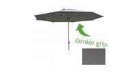 Stokparasol Detroit dia. 350 cm donkergrijs Borek - Borek - thumbnail