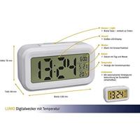 TFA Dostmann 60.2018.02 Wekker Kwarts Wit Alarmtijden 1 - thumbnail