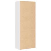Hoge kast 70x42,5x185 cm bewerkt hout wit - thumbnail