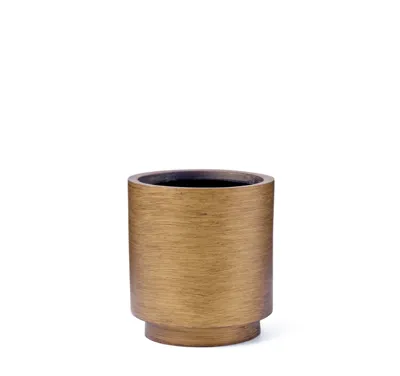 Vaas cilinder retro d15h17cm goud