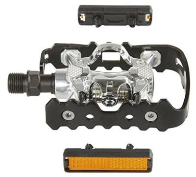 Exustar pedal mtb e-pm-818-03 black-silver duo-pedal