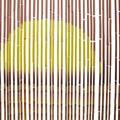 Insectengordijn 100x200 cm bamboe palmboom print