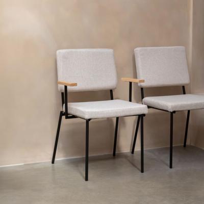 Zuiver Eetkamerstoel 'Fellow' Met armleuning, kleur Off White