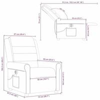 Massagestoel elektrisch verstelbaar stof donkergrijs - thumbnail