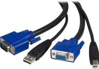 .com 3m 2-in-1 universele USB KVM kabel (SVUSB2N1) - VideoUSB kabel - HD-15 (VGA), USB type B (M) naar USB, HD-15 (VGA) - 3 m - voor PN: RKCOND17HD, SV231USBGB, SV231USBLC, SV431USB, SV431USBAE, SV431USBAEGB, SV431USBDDM - thumbnail