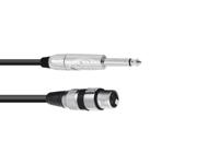 OMNITRONIC Adapter Cable XLR(F)/Jack mono 2m bk - thumbnail