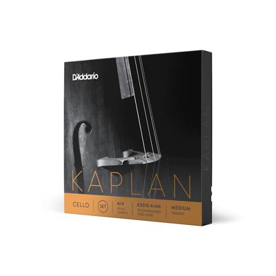 D'Addario KS510 4/4M Kaplan Cello String Set,4/4 Scale, Medium Tension Kaplan Cello Snaren Set