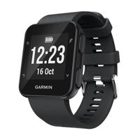 Siliconen sport polsband voor Garmin Foreruuner 35 (zwart) - thumbnail