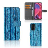 OPPO A54 5G | A74 5G | A93 5G | Book Style Case | Wood Blue - thumbnail