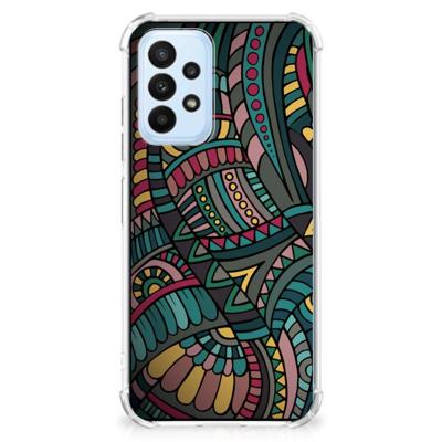 Samsung Galaxy A23 Doorzichtige Silicone Hoesje Aztec Samsung Galaxy A23 Doorzichtige Silicone Hoesje Aztec