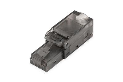 Digitus RJ45 Netwerk Adapter CAT 6A [1x Snijklem connector - 1x RJ45-stekker] Zwart