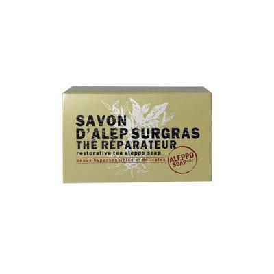 Aleppo Soap Co. Savon Surgras Thé Reparateur Restorative Tea Aleppo Soap 150gr Aleppo Soap Co. Savon Surgras Thé Reparateur Restorative Tea Aleppo Soap 150gr