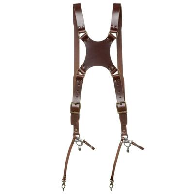 The Hantler Dual camera harness Brandy / Brass, Regular The Hantler Dual camera harness Brandy / Brass, Regular