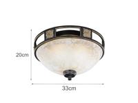 Trio Plafondlamp AntiekSeries 6081 33cm bronsbruin - 608100224 - thumbnail