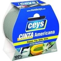 Ducttape Ceys 10 m x 50 mm Zilverkleurig - thumbnail