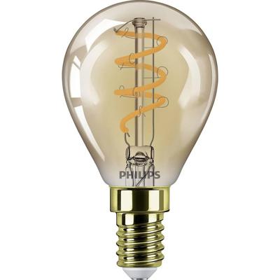 Philips LED kogel E14 2,6W-20W 2000K filament gold dimbaar blister - 5101507 Philips LED kogel E14 2,6W-20W 2000K filament gold dimbaar blister - 5101507
