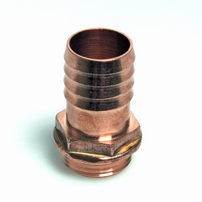 Slangpilaar - zeskant - buitendraad x slangtule - 1" x 25 mm