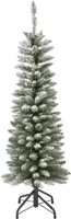Kunstkerstboom Pencil pine snowy h180 cm dia 45 cm extra smal groen/wit Everlands - Everlands - thumbnail