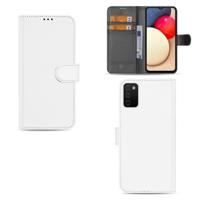 Hoesje Samsung Galaxy A03s Book Cover Wit met Pasjeshouder - thumbnail