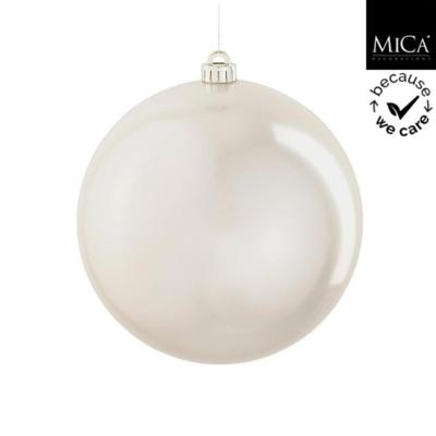 Mica Decorations Kerstbal Onbreekbaar 15 cm Parelmoer