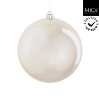 Mica Decorations Kerstbal Onbreekbaar 15 cm Parelmoer - thumbnail