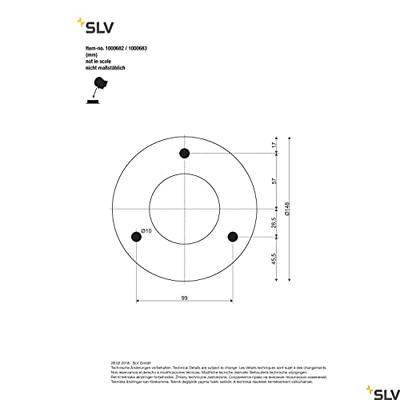 SLV 1000683 APONI 120 Staande LED-buitenlamp LED vast ingebouwd Antraciet