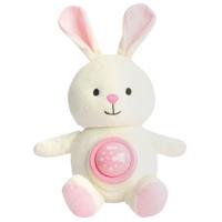 Luna Knuffelkonijn Pluche Wit - thumbnail