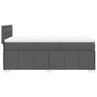 Boxspring met matras stof donkergrijs 180x200 cm - thumbnail