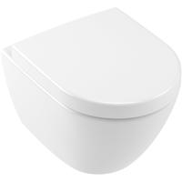 Villeroy & Boch subway 2.0 wandclosetset diepspoel compact randloos directflush 35.5x48cm met closetzitting wit 1024232/1025456 - thumbnail