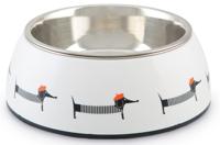 Beeztees Woby - Hondenvoerbak - Plastic - Wit - 18 cm - thumbnail