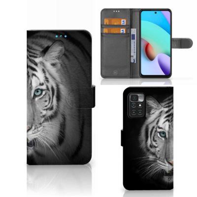 Xiaomi Redmi 10 | Telefoonhoesje | Met pasjeshouder | Tijger