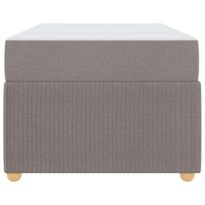 Bedframe met matras Taupe 100 x 200 cm Stof