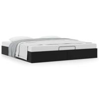 Bedframe zonder matras 160x200 cm kunstleer zwart - thumbnail