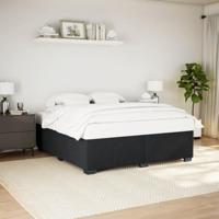 Bedframe zonder matras 200x200 cm fluweel zwart - thumbnail