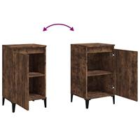 Nachtkastjes 2 st 40x35x70 cm bewerkt hout gerookt eikenkleurig - thumbnail