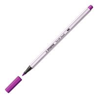 STABILO Pen 68 brush, premium brush viltstift, lila, per stuk - thumbnail