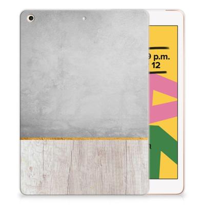 Apple iPad 10.2 | iPad 10.2 (2020) | 10.2 (2021) Silicone Tablet Hoes Wood Concrete Apple iPad 10.2 | iPad 10.2 (2020) | 10.2 (2021) Silicone Tablet Hoes Wood Concrete