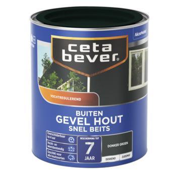 Cetabever Gevel en Kozijn Snel Beits Dekkend Zijdemat - Donker Groen