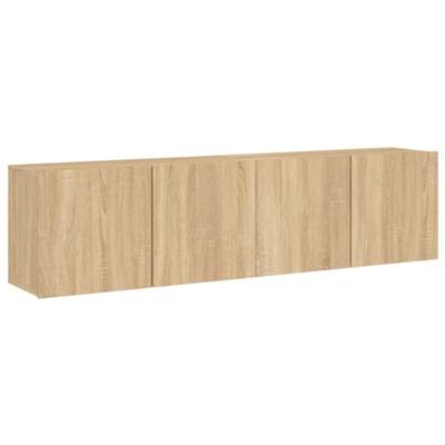 Tv-meubels 2 st wandgemonteerd 80x30x41 cm sonoma eikenkleurig Tv-meubels 2 st wandgemonteerd 80x30x41 cm sonoma eikenkleurig