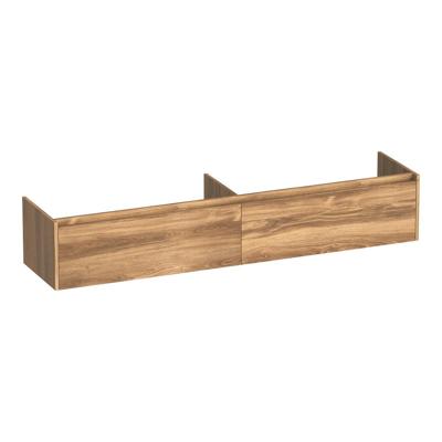 Brauer Embrace - Onderkast - 200 cm - met 2 Softclose Lades Greeploos en 2 Sifon Uitsparingen - Honey