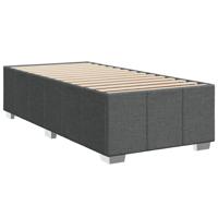 Boxspring met matras stof donkergrijs 90x190 cm - thumbnail
